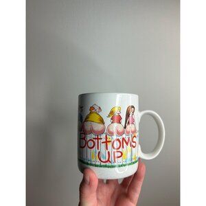 Vintage funny novelty mug bottoms up bare bum gag gift